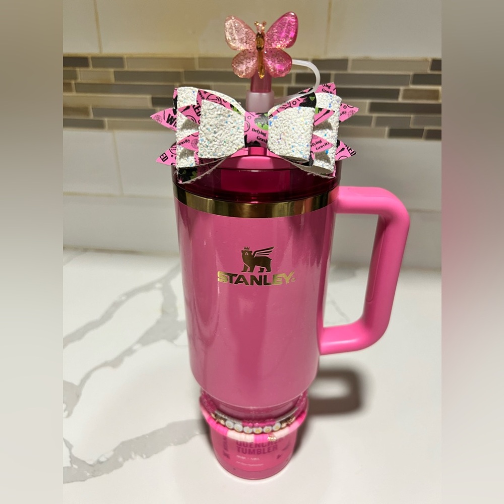 40oz Glinda Stanley cup with accessories!